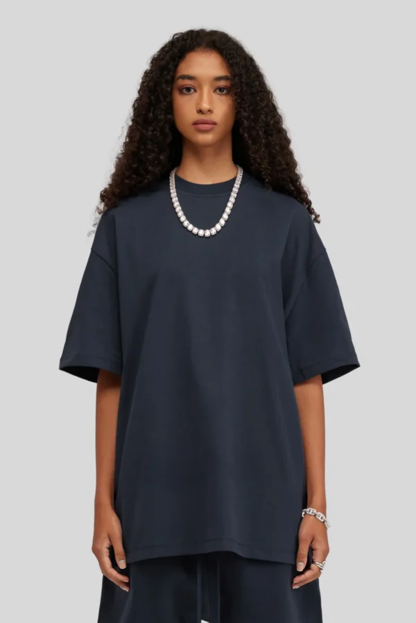 Solid Navy Oversize