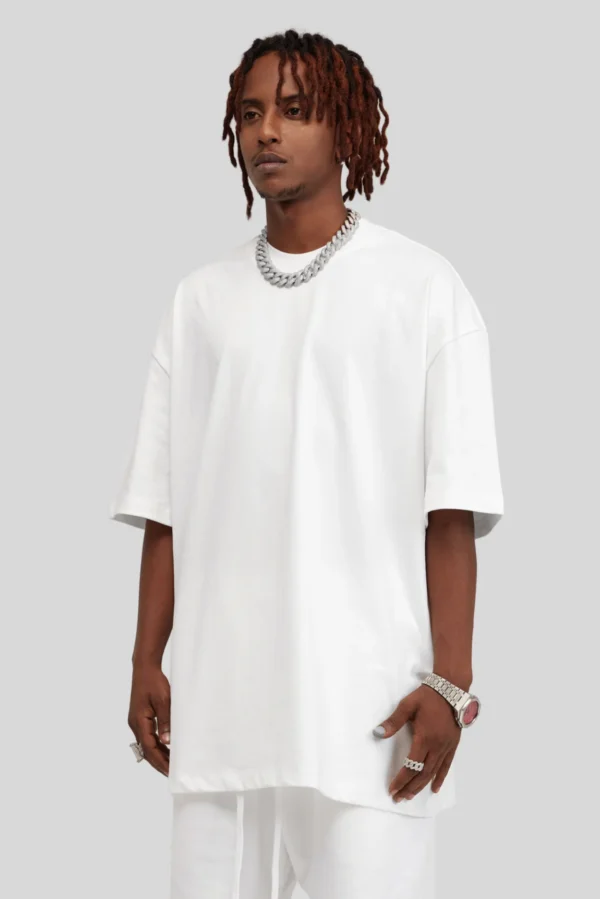 Solid White Oversize