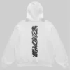 scribble white hoodie