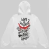 So serious white hoodie