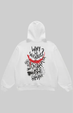 So serious white hoodie