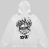 Clown white hoodie
