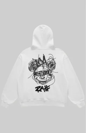 Clown white hoodie