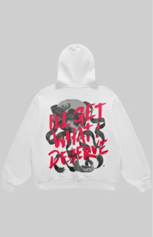 Deserved white hoodie