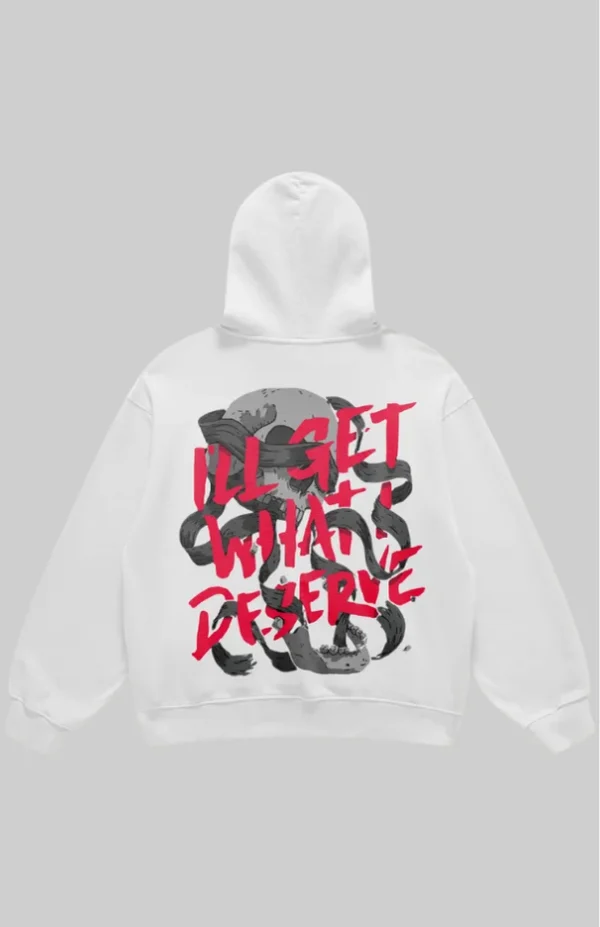 Deserved white hoodie