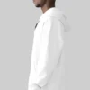 White zipper hoodie