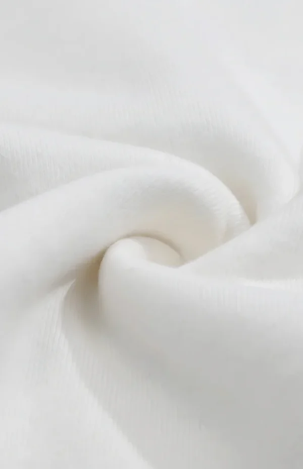 White solid zipper hoodie