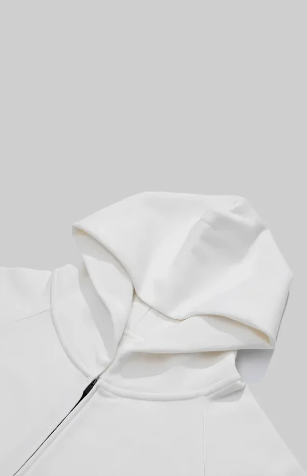White zipper hoodie