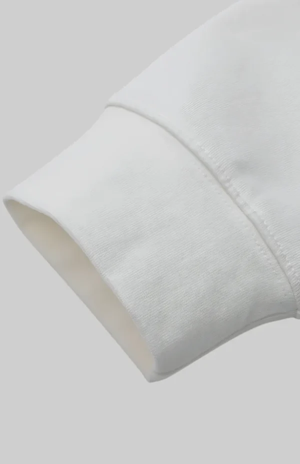 White solid sweatshirt