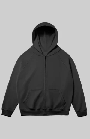 Black zipper hoodie