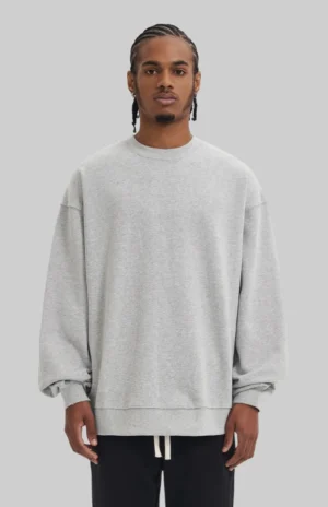 grey sweatshirt