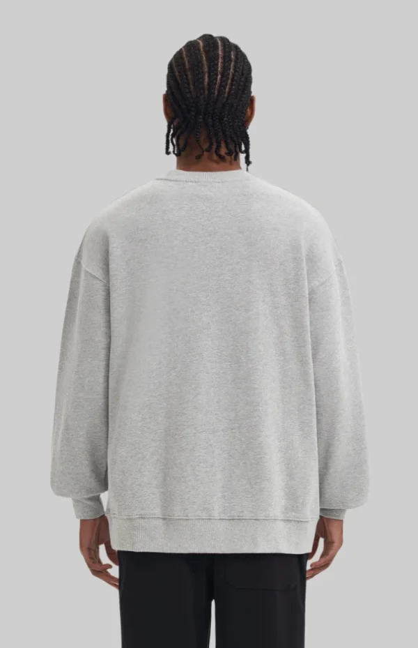 grey sweatshirt